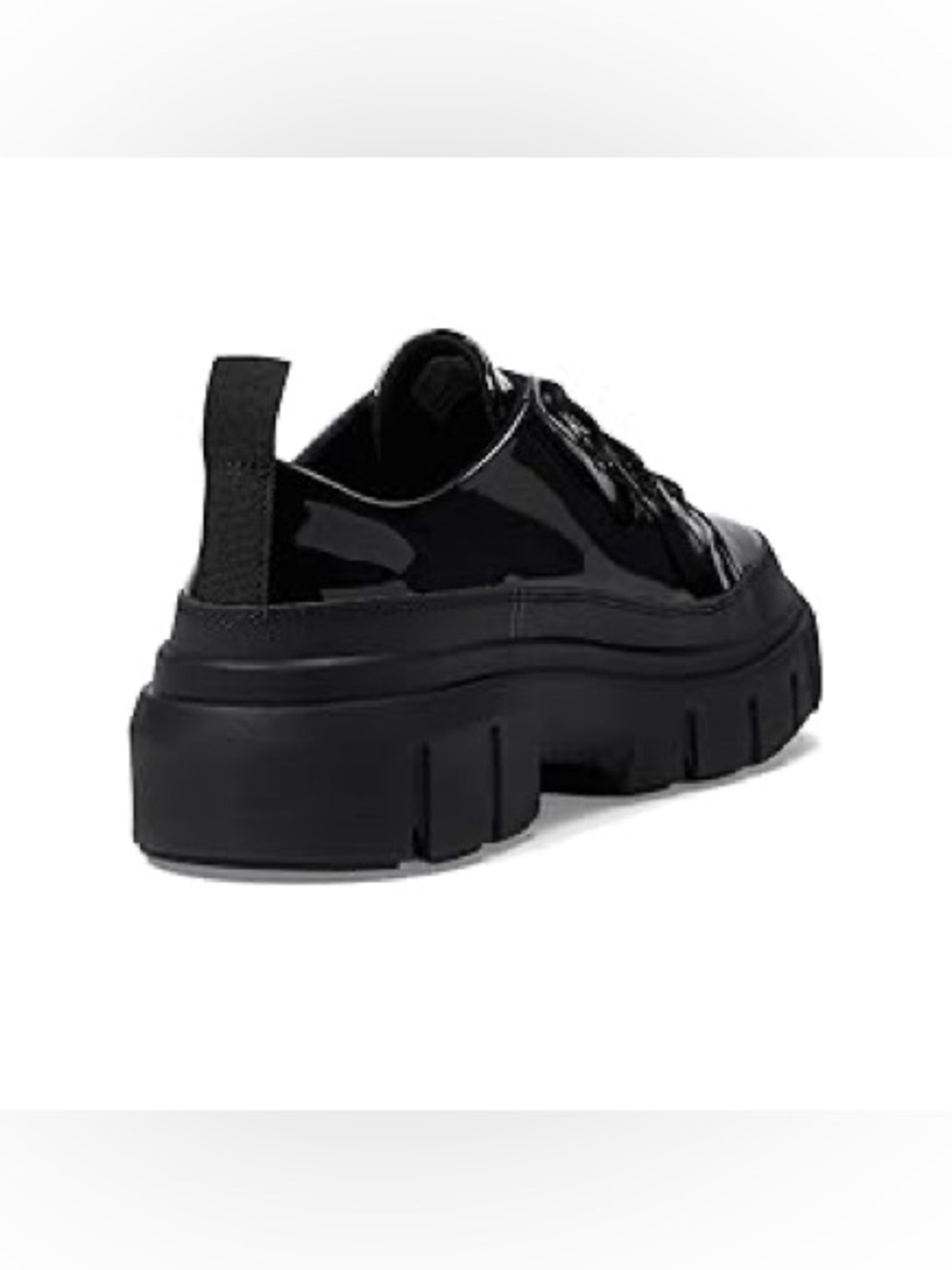 New Timberland Women's Greyfield Leather Ox, Black Full Grain Patent, 9 Medium - Picture 4 of 6